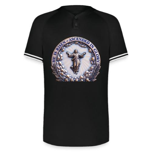 He Is Risen Ascended In Glory T Shirt, Gift - Augusta Sportswear Men's Cutter Henley Jersey