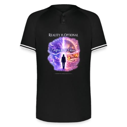 Reality Is Optional Cosmic Reality Shifting Portal - Augusta Sportswear Men's Cutter Henley Jersey