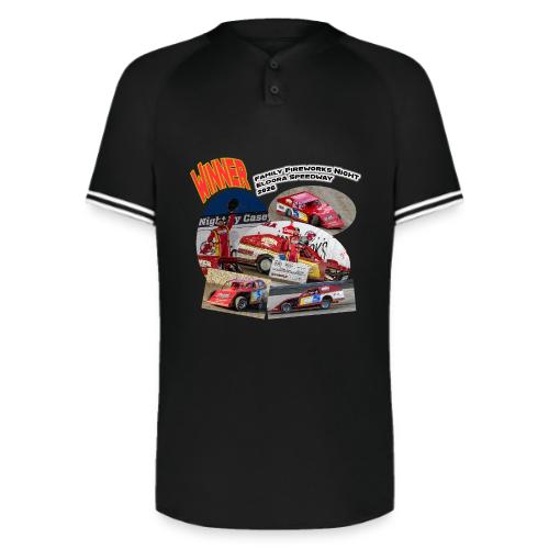 Jonathan Taylor Eldora Speedway FFN#1 Design 1 - Augusta Sportswear Men's Cutter Henley Jersey