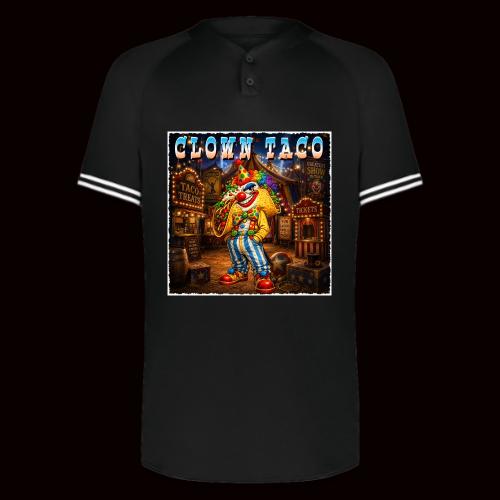 The Clown Taco Circus Humor Character - Augusta Sportswear Men's Cutter Henley Jersey