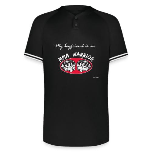 My boyfriend is an MMA warrior - Augusta Sportswear Men's Cutter Henley Jersey