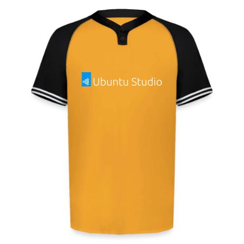 Ubuntu Studio Logo 2022 - White - Augusta Sportswear Men's Cutter Henley Jersey