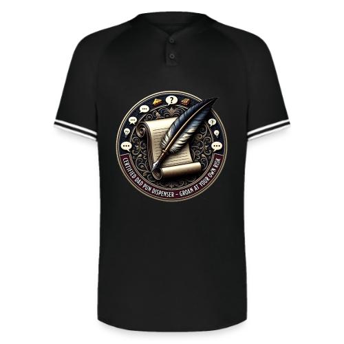 Certified Dad Pun Dispenser T Shirt - Augusta Sportswear Men's Cutter Henley Jersey