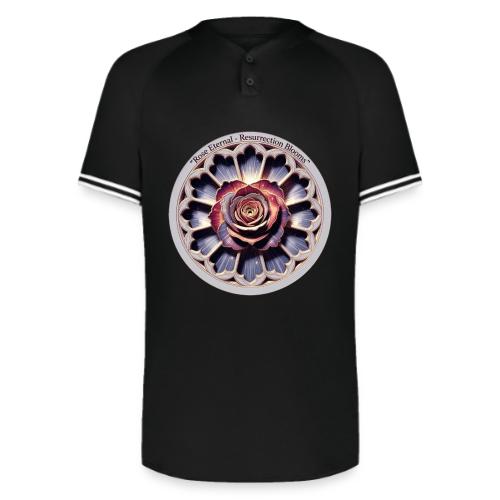 Easter Rose Resurrection T Shirt, Spring Gift - Augusta Sportswear Men's Cutter Henley Jersey