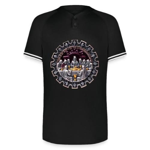 Last Supper Communion T Shirt, Faith Gift - Augusta Sportswear Men's Cutter Henley Jersey