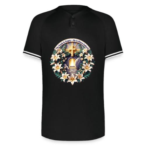 Easter The Tomb Is Empty T Shirt, Christian Gift - Augusta Sportswear Men's Cutter Henley Jersey