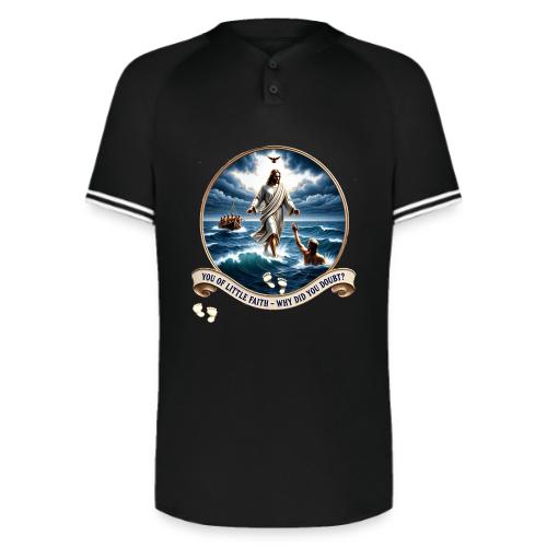 Walking On Water Faith T Shirt, Christian Miracle - Augusta Sportswear Men's Cutter Henley Jersey