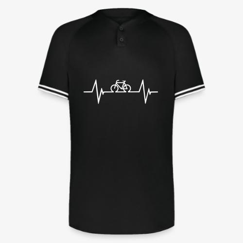 Bicycle Hearbeat - Augusta Sportswear Men's Cutter Henley Jersey
