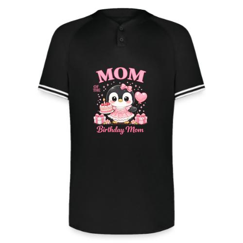 Cute Penguin Birthday Mom Kawaii Cake Balloon Gift - Augusta Sportswear Men's Cutter Henley Jersey