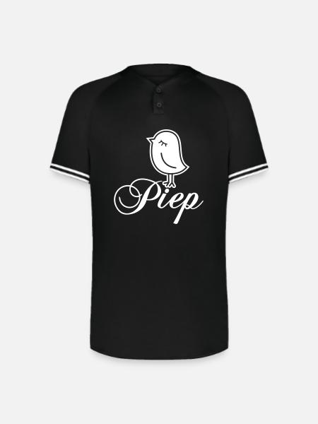 Sparrow “Piep” - Augusta Sportswear Men's Cutter Henley Jersey - black/white