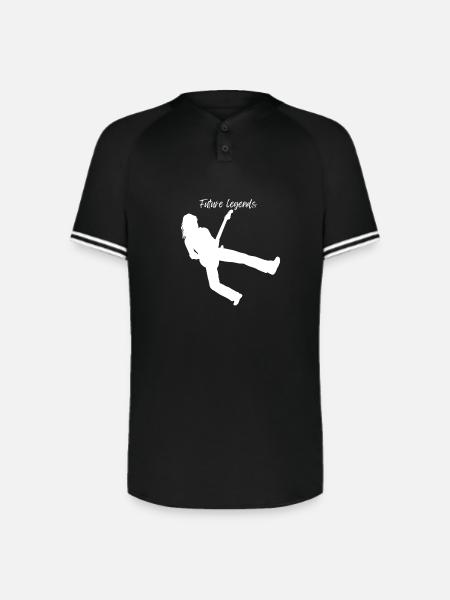 Future_Legends - Augusta Sportswear Men's Cutter Henley Jersey - black/white