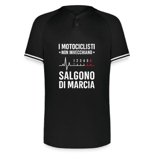 Motorcyclists Never Age Heartbeat Design - Augusta Sportswear Men's Cutter Henley Jersey