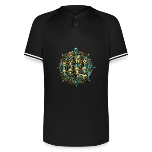 Cyberpunk Power Robot Hand - Augusta Sportswear Men's Cutter Henley Jersey