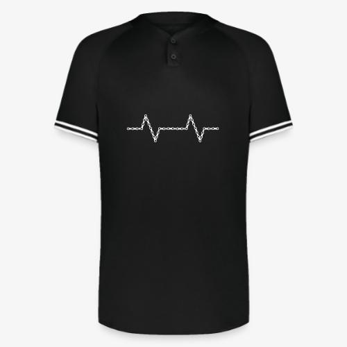 Bike Chain Heartbeat - Augusta Sportswear Men's Cutter Henley Jersey