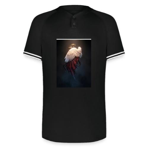 Angel vs Demon Wings Dark Aesthetic Gothic T-Shirt - Augusta Sportswear Men's Cutter Henley Jersey