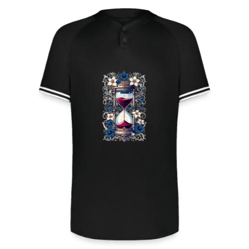 Our Moments Defy Time Hourglass Gifts T-Shirt - Augusta Sportswear Men's Cutter Henley Jersey