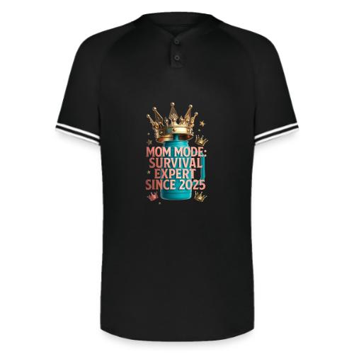 Mom Mode Survival Expert Tee - Augusta Sportswear Men's Cutter Henley Jersey