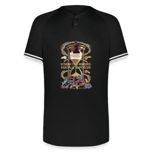 Screen Time Referee T Shirt, Fair Play Enforcer - Augusta Sportswear Men's Cutter Henley Jersey