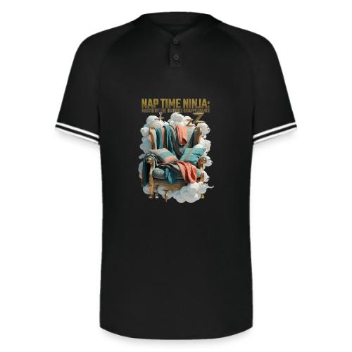 Nap Time Ninja T Shirt - Augusta Sportswear Men's Cutter Henley Jersey