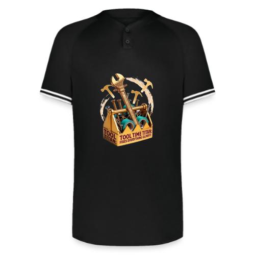 Tool Time Titan T Shirt, Funny Dad Gift - Augusta Sportswear Men's Cutter Henley Jersey