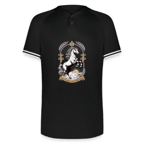 Year of the Horse Rearing T Shirt, Lunar New Year - Augusta Sportswear Men's Cutter Henley Jersey