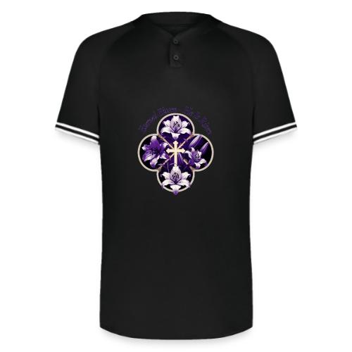 Easter Eternal Bloom Lily Crown T Shirt, Gift - Augusta Sportswear Men's Cutter Henley Jersey