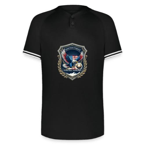 USA Eagle Vanguard T-Shirt,American Flag PrideGift - Augusta Sportswear Men's Cutter Henley Jersey