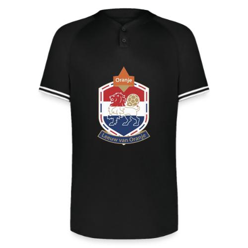 Netherlands Lion Crest T-Shirt, Dutch Badge Gift - Augusta Sportswear Men's Cutter Henley Jersey