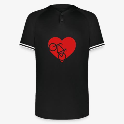 heart_bicycle_cutout - Augusta Sportswear Men's Cutter Henley Jersey