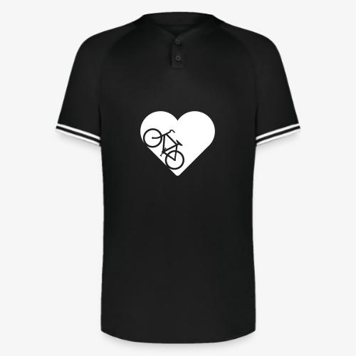 Bike in heart - Augusta Sportswear Men's Cutter Henley Jersey