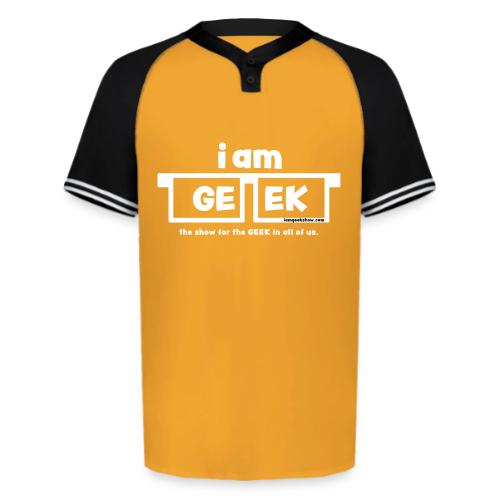 iamGEEK classic White - Augusta Sportswear Men's Cutter Henley Jersey