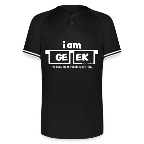 iamGEEK classic White - Augusta Sportswear Men's Cutter Henley Jersey