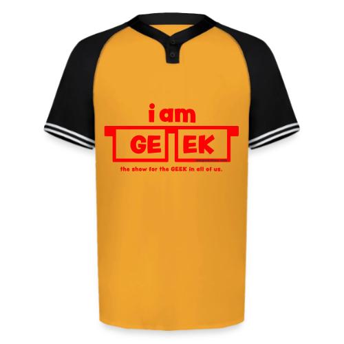 iamGEEK RED - Augusta Sportswear Men's Cutter Henley Jersey