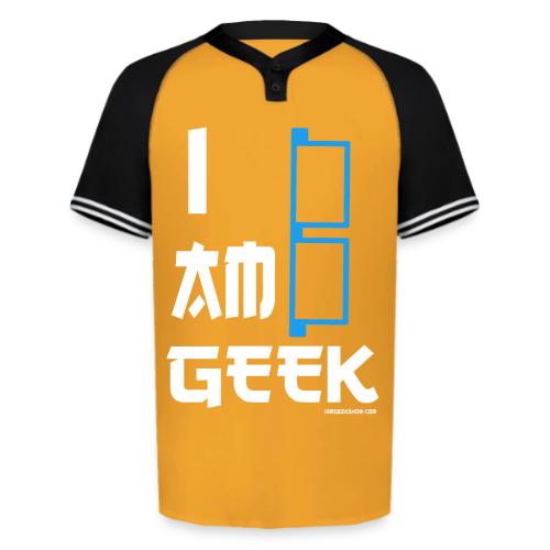 iamGEEK Retro Future - Augusta Sportswear Men's Cutter Henley Jersey