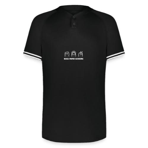 Playful Dog Paw Rock Paper Scissors - Augusta Sportswear Men's Cutter Henley Jersey