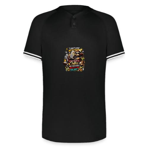 Just Here for Coffee and Paycheck - Augusta Sportswear Men's Cutter Henley Jersey