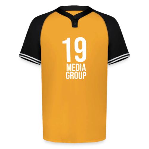 19 Media Group Logo - Augusta Sportswear Men's Cutter Henley Jersey