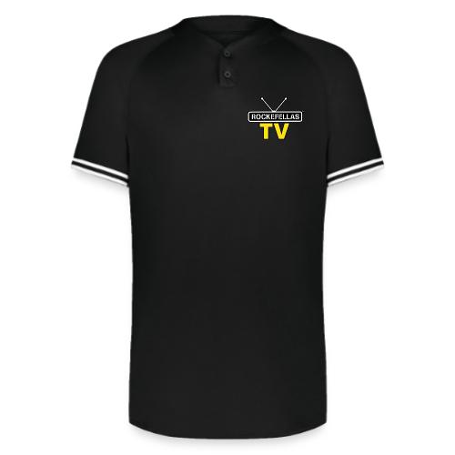 Rockefellas TV Outlined Logo Tee - Augusta Sportswear Men's Cutter Henley Jersey
