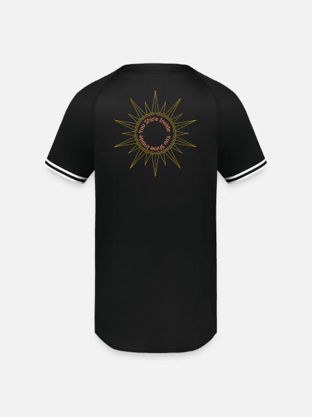 Sunshine - Augusta Sportswear Men's Cutter Henley Jersey - black/white