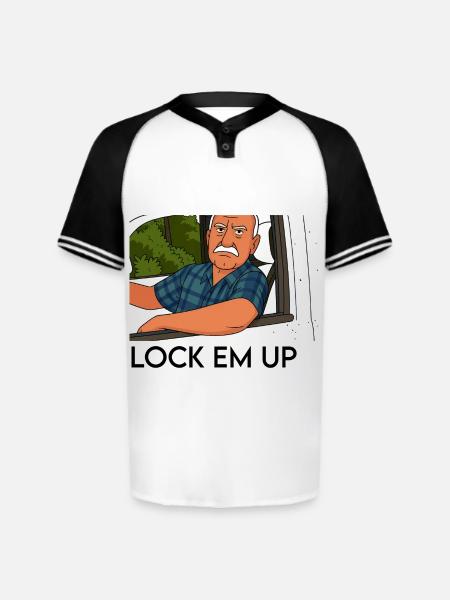 Lock em up - Augusta Sportswear Men's Cutter Henley Jersey - white/black