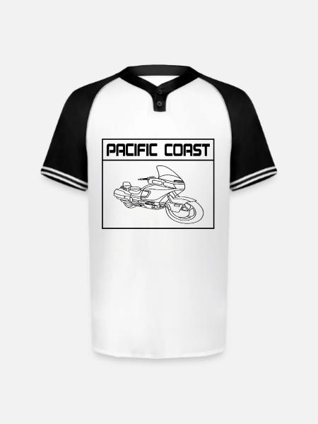 Pacific Coast Square - Augusta Sportswear Men's Cutter Henley Jersey - white/black