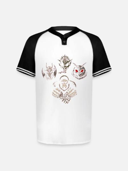 Cryptids Rhapsody - JoakoZeta - Augusta Sportswear Men's Cutter Henley Jersey - white/black