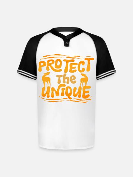 Okapi Protect The Unique - Augusta Sportswear Men's Cutter Henley Jersey - white/black