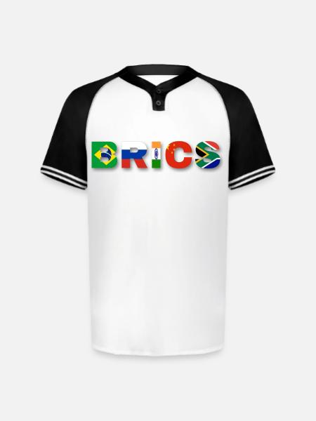 Brics  - Augusta Sportswear Men's Cutter Henley Jersey - white/black