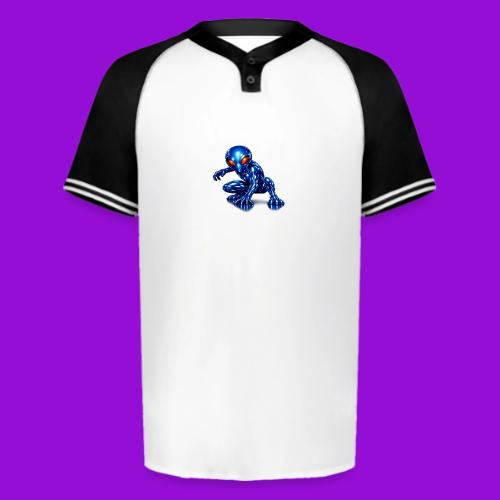 Blue Alien Crouch - Augusta Sportswear Men's Cutter Henley Jersey