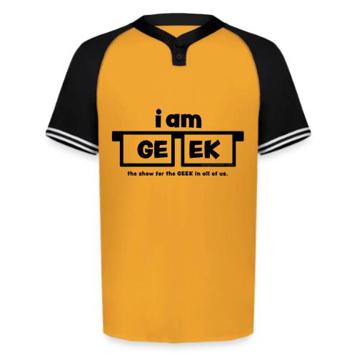 iamGEEK Classic Black - Augusta Sportswear Men's Cutter Henley Jersey