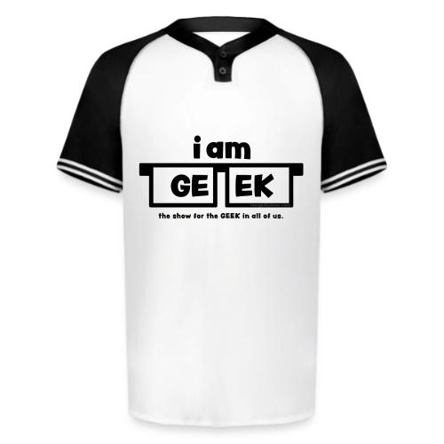 iamGEEK Classic Black - Augusta Sportswear Men's Cutter Henley Jersey