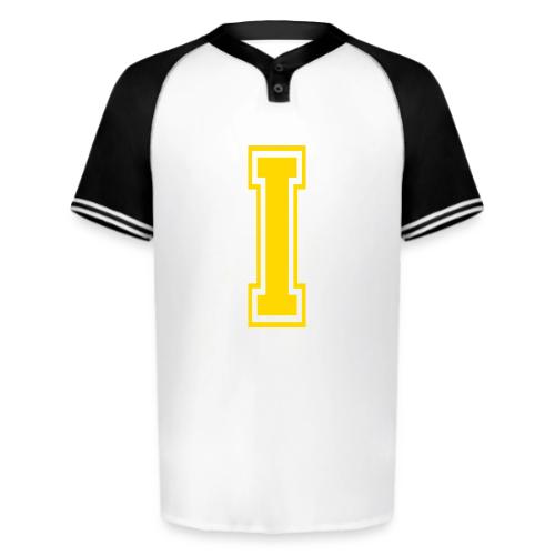 Letter I – Capital Athletic Alphabet Monogram - Augusta Sportswear Men's Cutter Henley Jersey