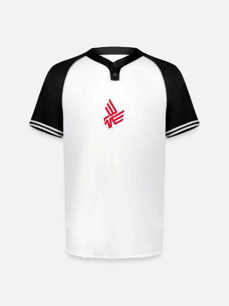 Bad News Eagles - Augusta Sportswear Men's Cutter Henley Jersey - white/black