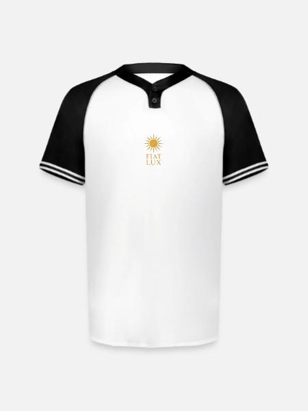 Fiat Lux Sun Emblem - Augusta Sportswear Men's Cutter Henley Jersey - white/black
